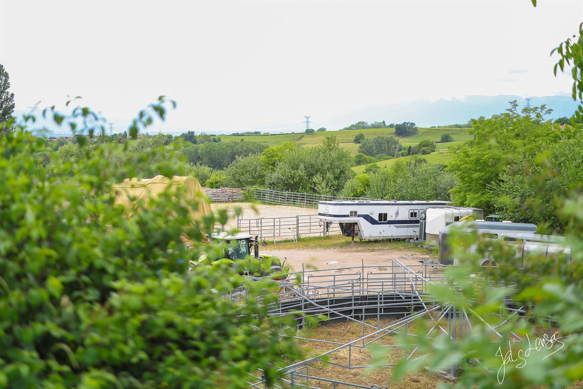 La vue sur les prés